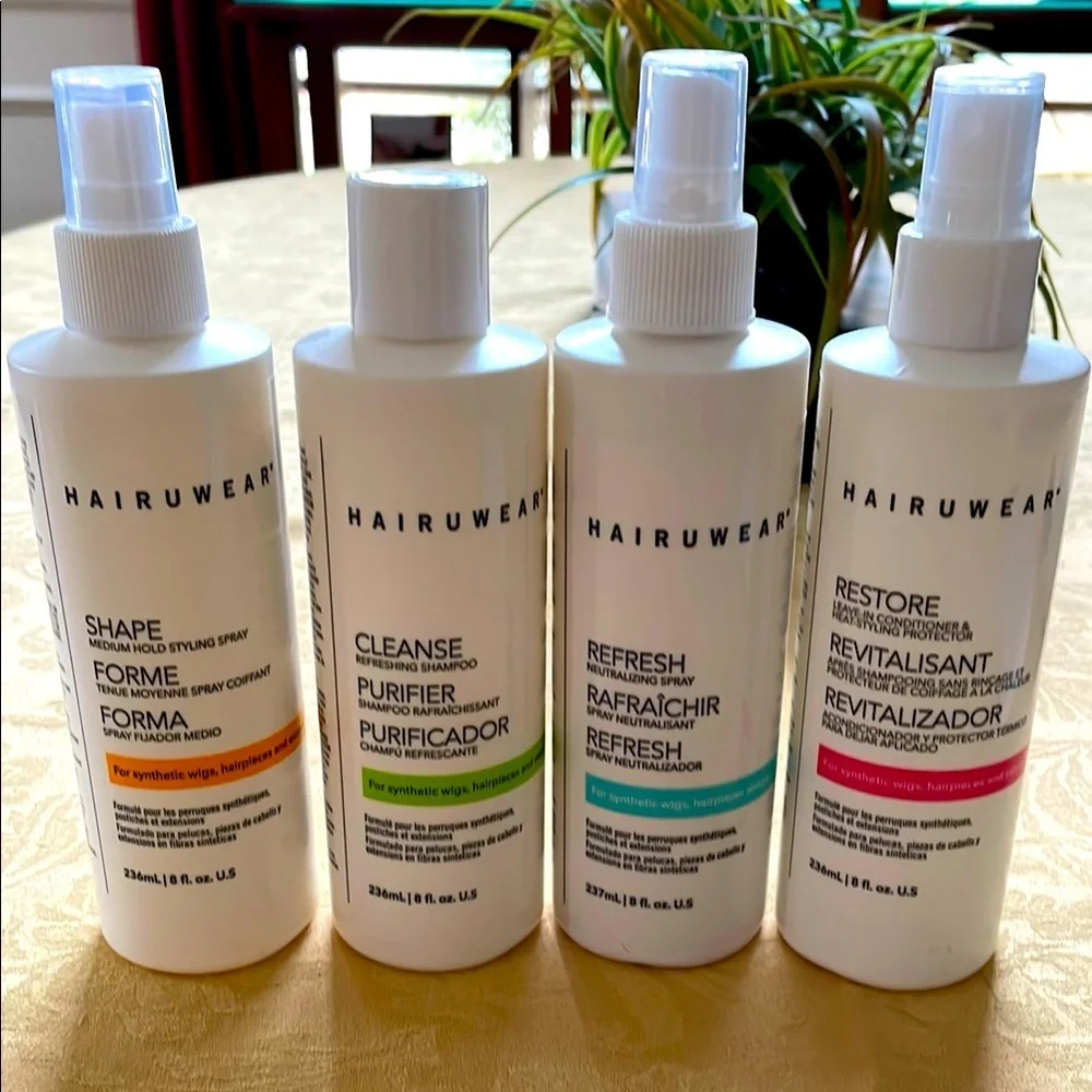 NWOT Hairuwear Synthetic Hair Care Kit